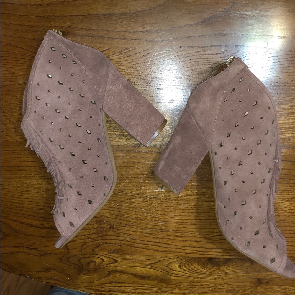 Jessica Simpson - Pink Suede Sandal Heel